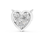 1Heart Shape Diamond Cluster Pendant Necklace