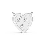 1Heart Shape Diamond Cluster Pendant Necklace