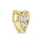 1Heart Shape Diamond Cluster Pendant Necklace