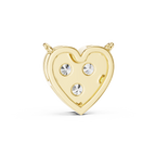 1Heart Shape Diamond Cluster Pendant Necklace