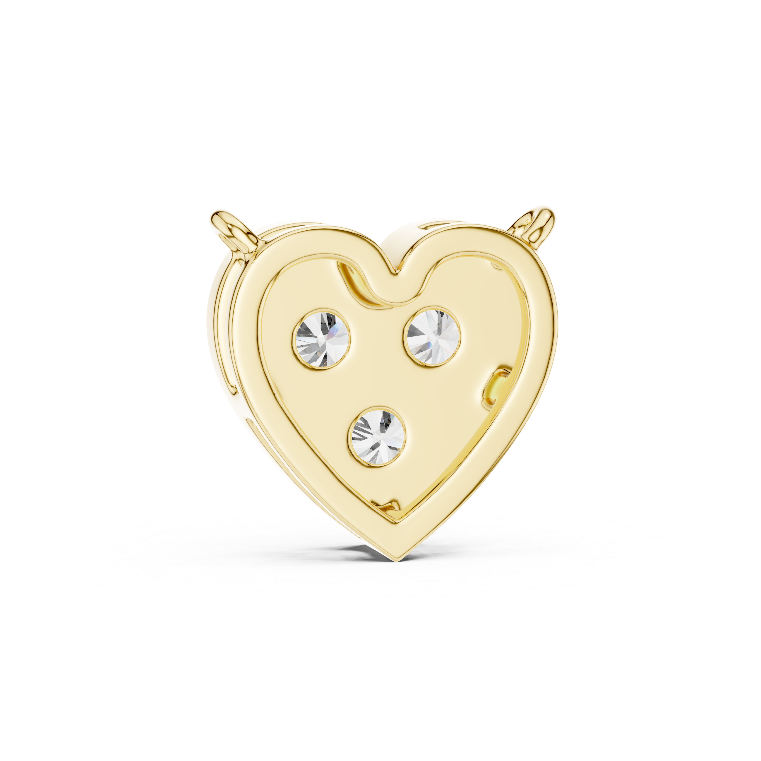 1Heart Shape Diamond Cluster Pendant Necklace