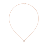 1Diamond Starburst Pendant Necklace