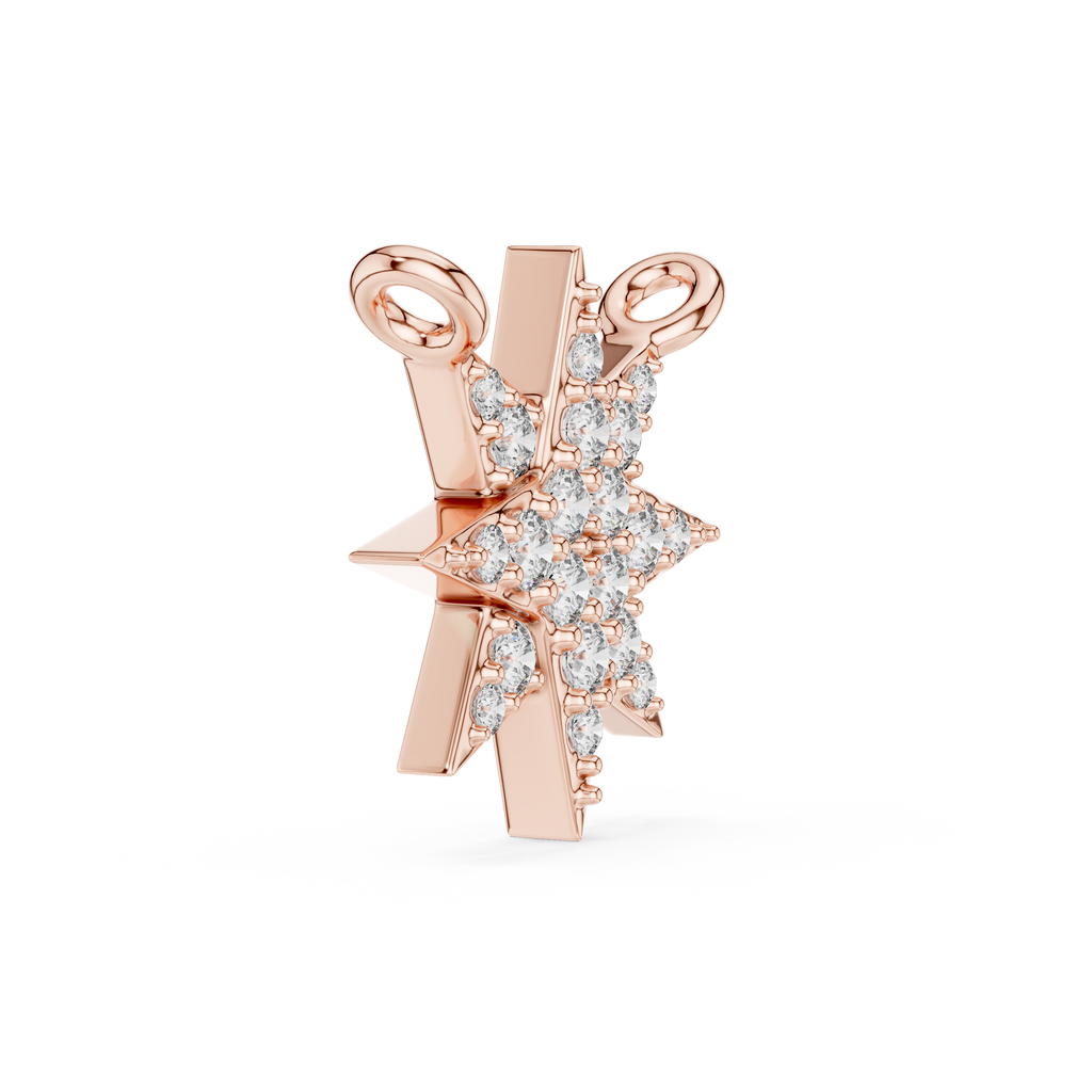 1Diamond Starburst Pendant Necklace