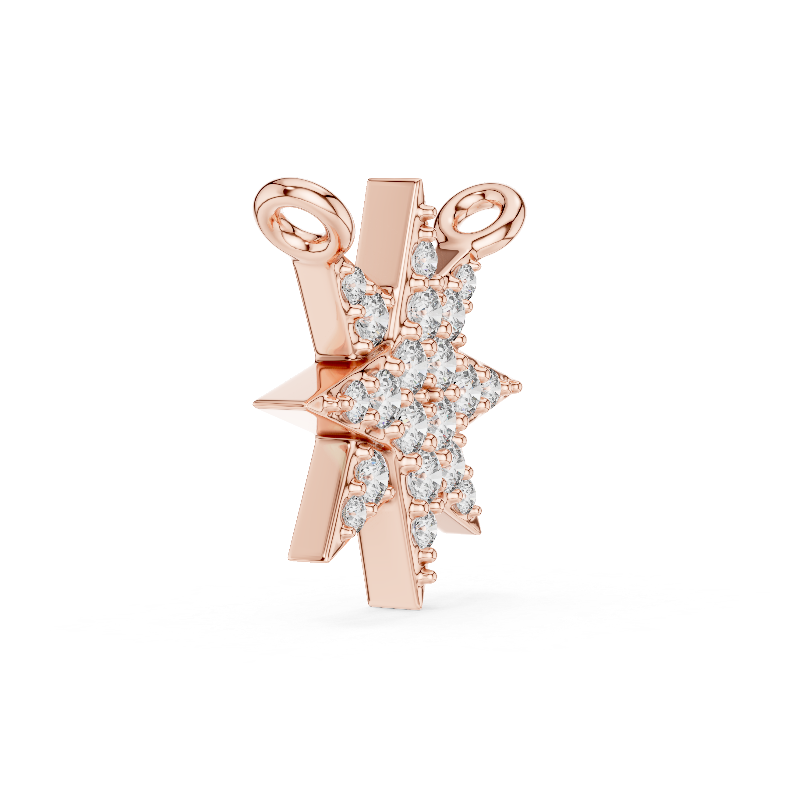 1Diamond Starburst Pendant Necklace