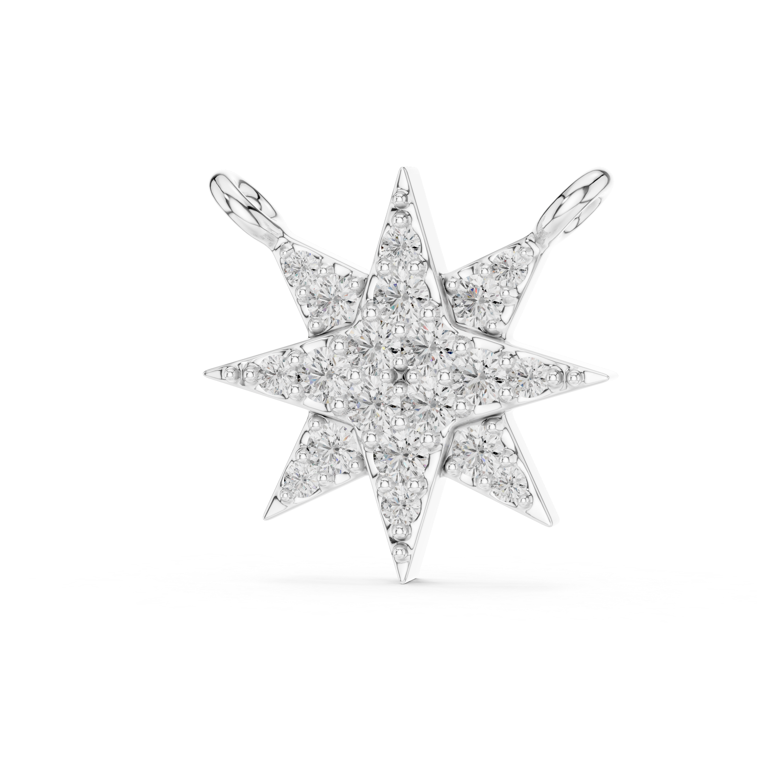 Diamond Starburst Pendant Necklace