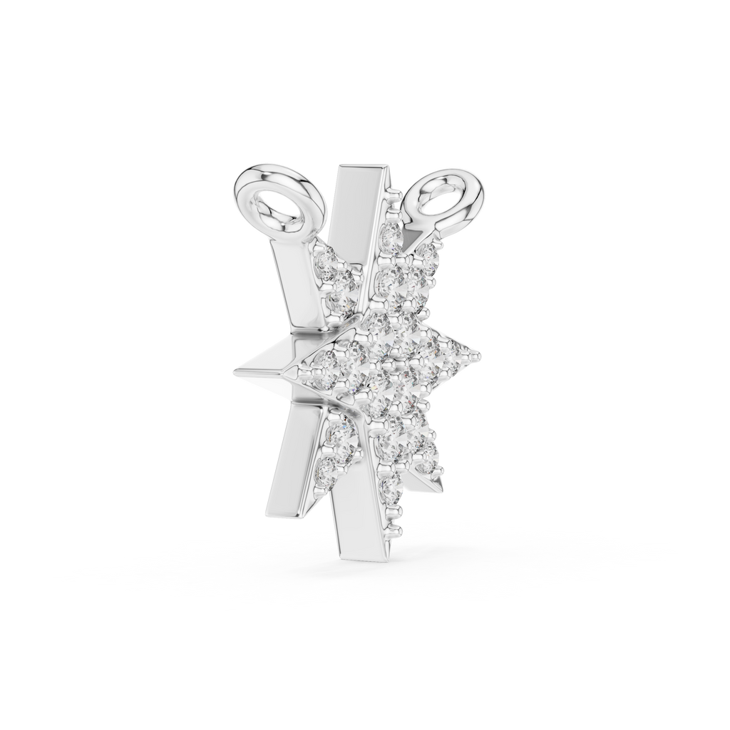 1Diamond Starburst Pendant Necklace