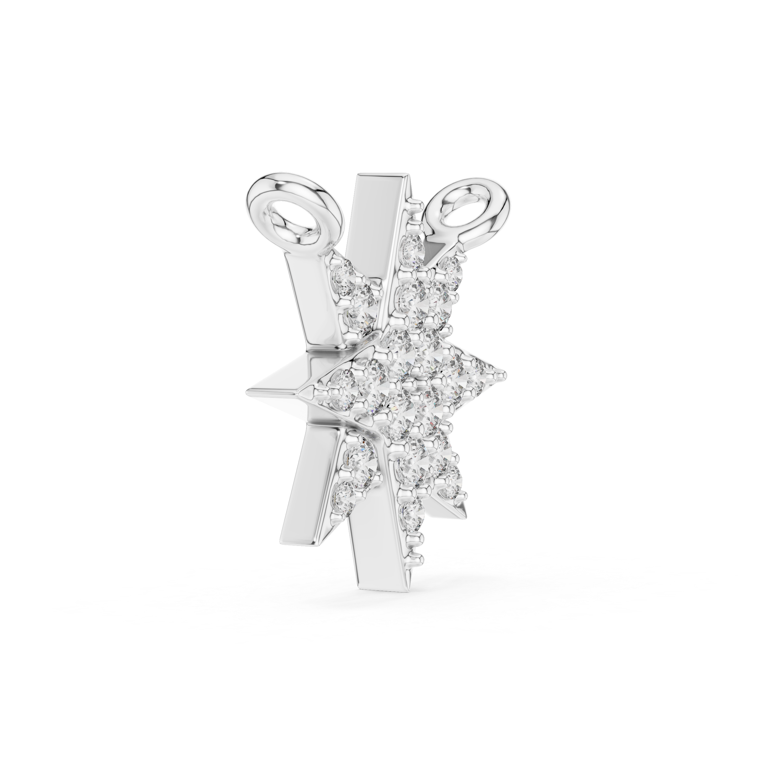 Diamond Starburst Pendant Necklace