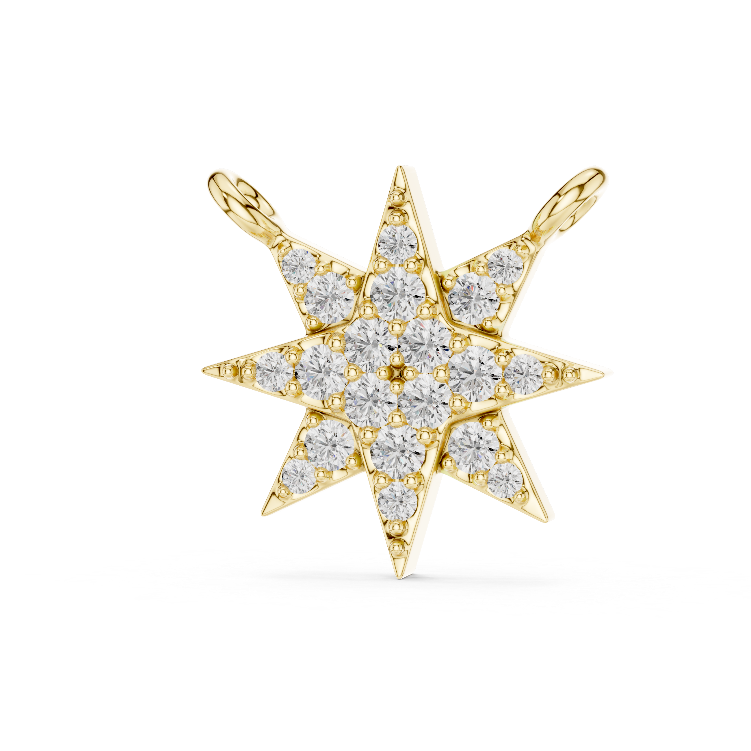 Diamond Starburst Pendant Necklace