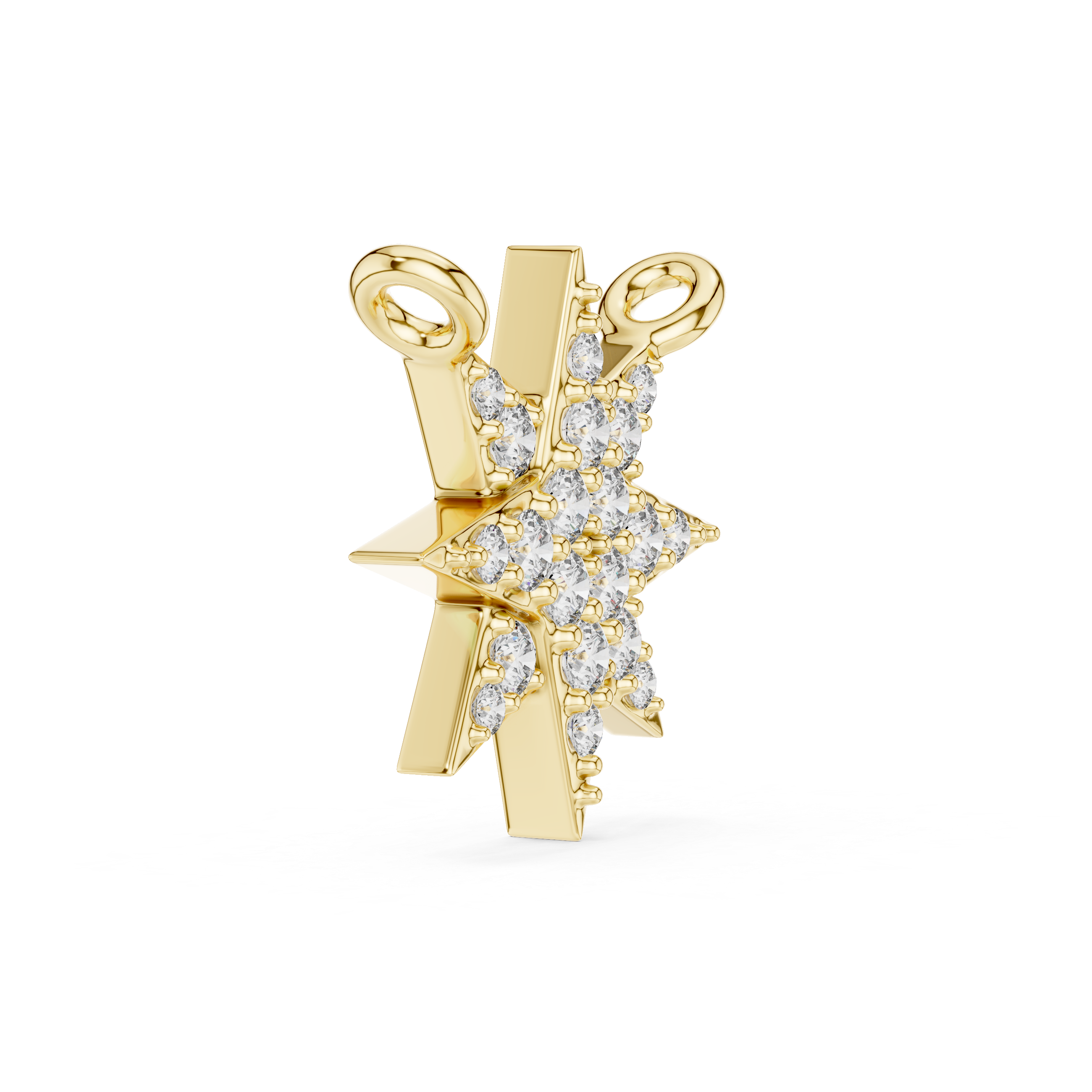 1Diamond Starburst Pendant Necklace