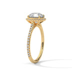 Round Diamond Halo Engagement Ring
