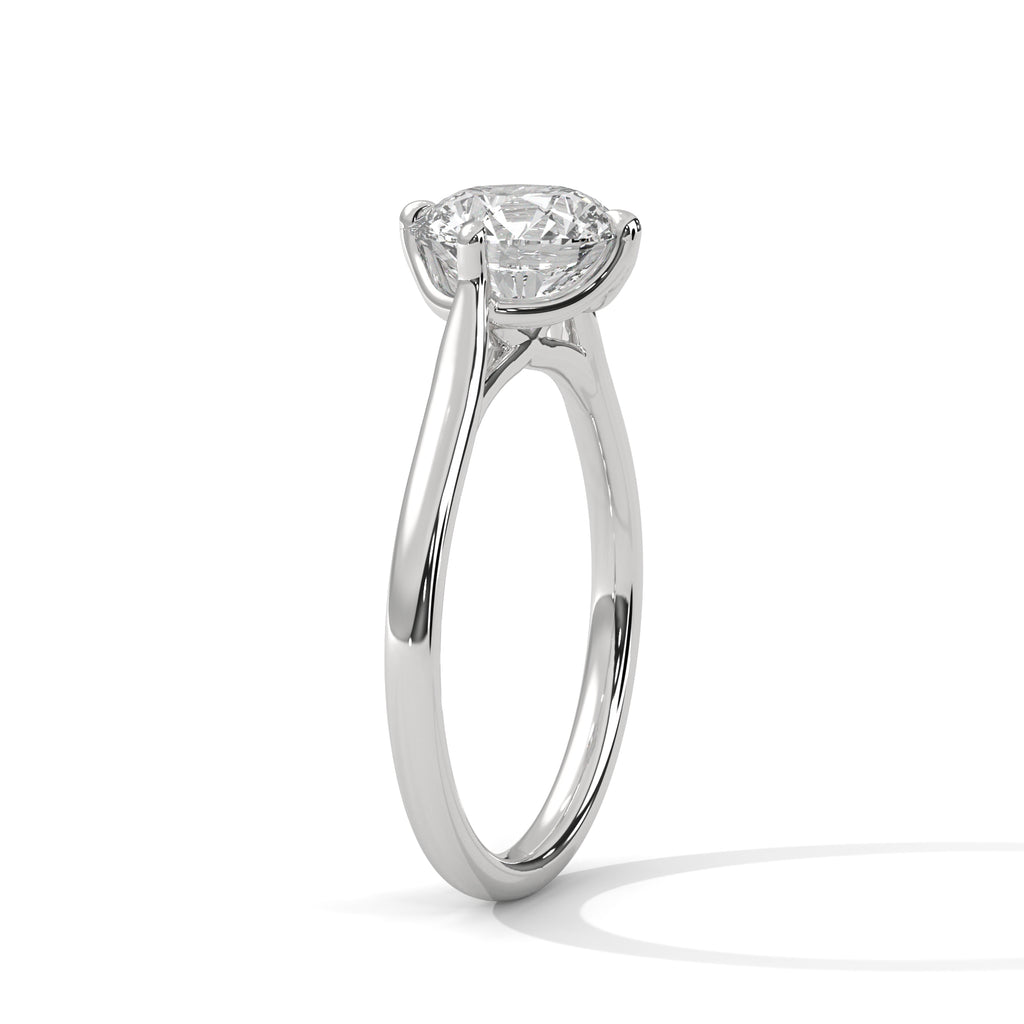 Classic Round Diamond Solitaire Ring