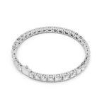 Round Diamond Graduated Link Bracelet