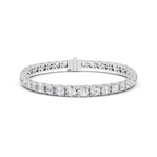 Round Diamond Graduated Link Bracelet