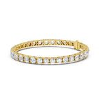 Round Diamond Graduated Link Bracelet