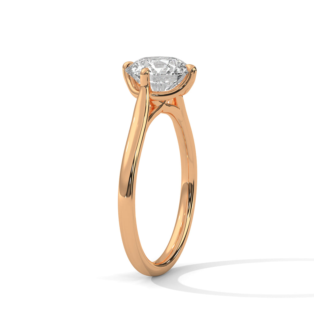 Classic Round Diamond Solitaire Ring