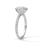 Round Diamond Twisted Solitaire Engagement Ring