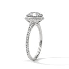 Round Diamond Halo Engagement Ring