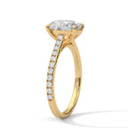 Round Diamond Twisted Solitaire Engagement Ring