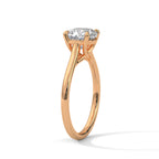 Cushion Cut Solitaire Diamond Engagement Ring