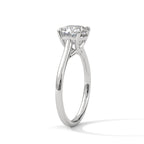 Cushion Cut Solitaire Diamond Engagement Ring
