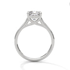 Cushion Cut Solitaire Diamond Engagement Ring