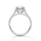 Round Diamond Halo Pavé Engagement Ring