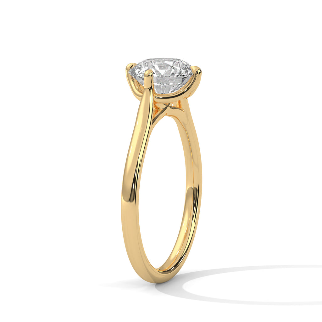 Classic Round Diamond Solitaire Ring