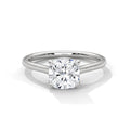 Cushion Cut Solitaire Diamond Engagement Ring