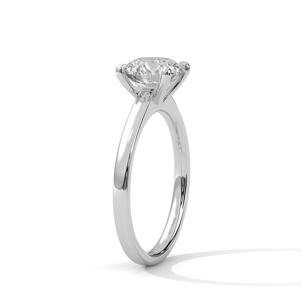 Classic Round Diamond Solitaire Engagement Ring