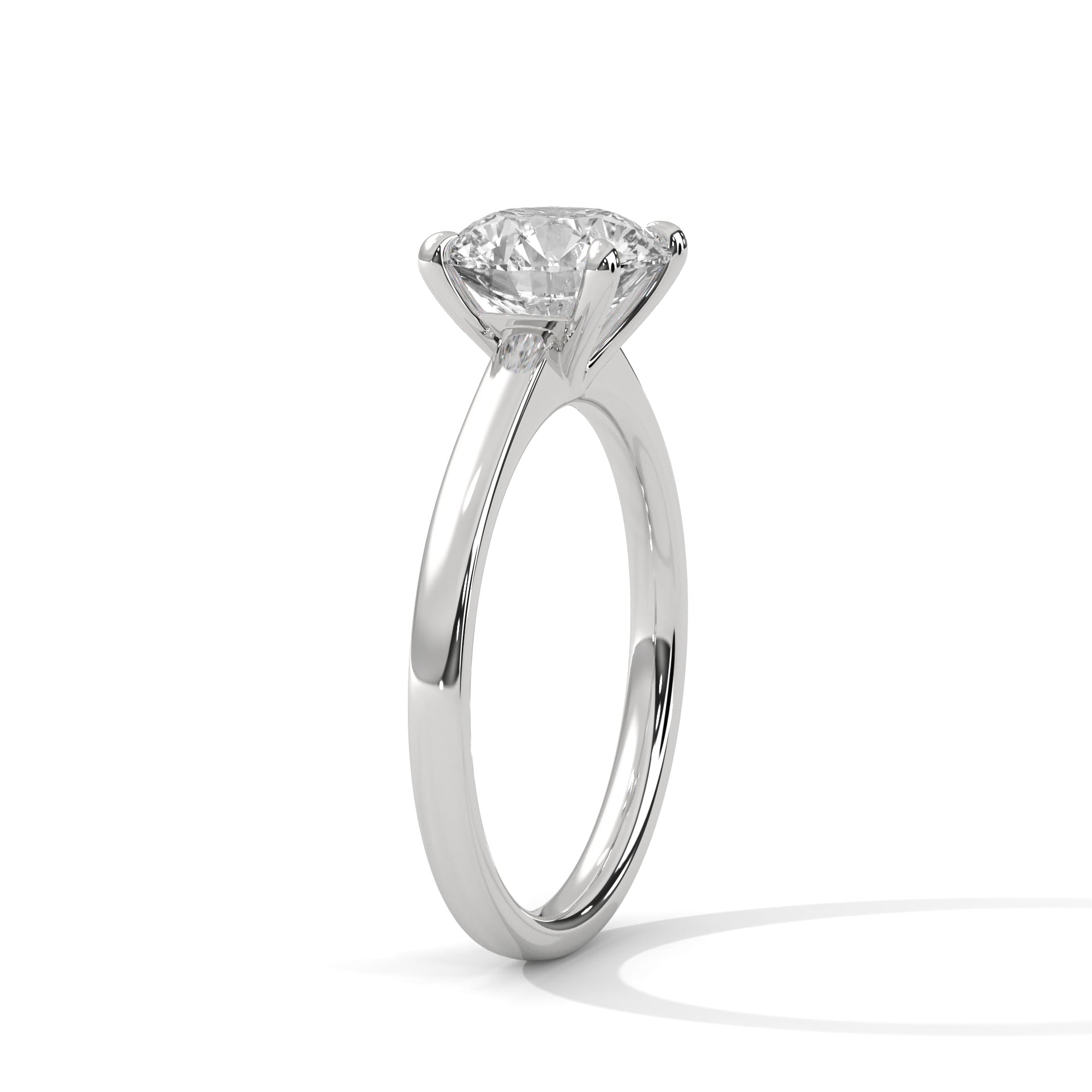 Classic Round Diamond Solitaire Engagement Ring