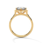 Round Diamonds Halo Engagement Ring