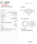 2.02 CT Light Yellowish Grey Lab Grown Diamond | Round Brilliant | IGI