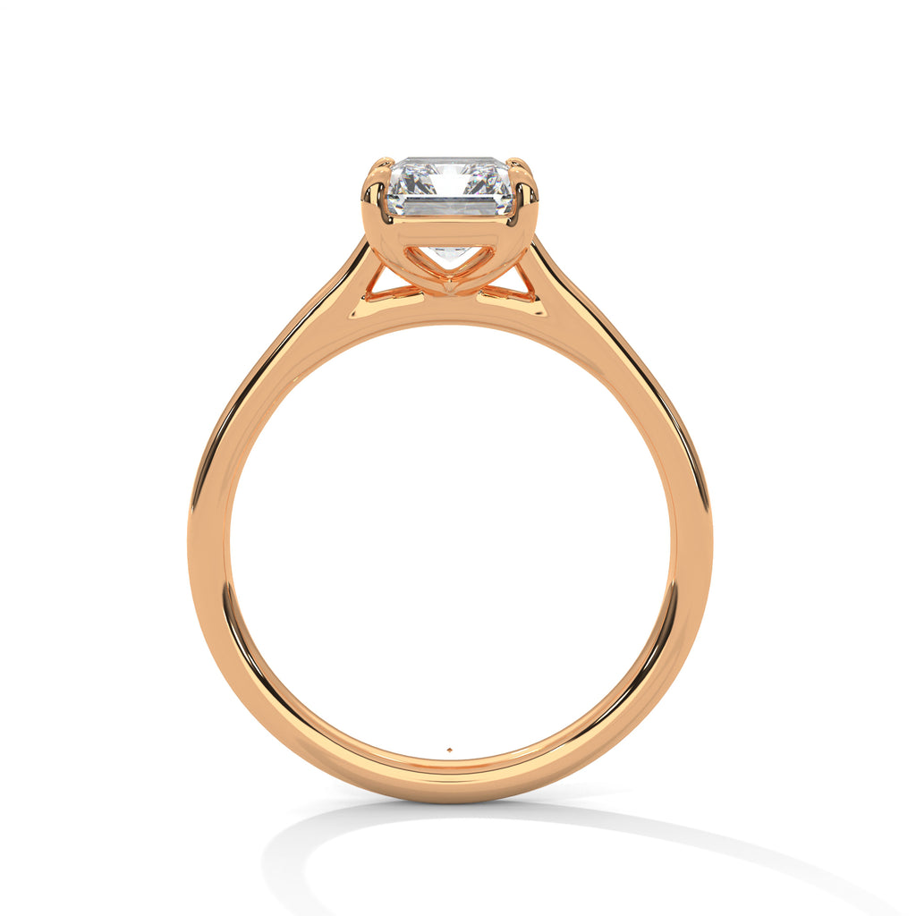 Emerald Cut Diamond Solitaire Ring