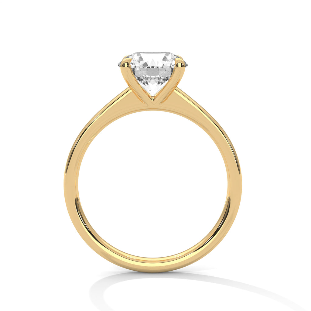 Classic Round Diamond Solitaire Engagement Ring