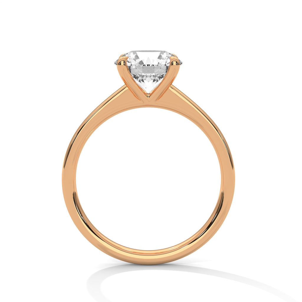 Classic Round Diamond Solitaire Engagement Ring