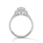 Pear Shape Diamond Halo Engagement Ring
