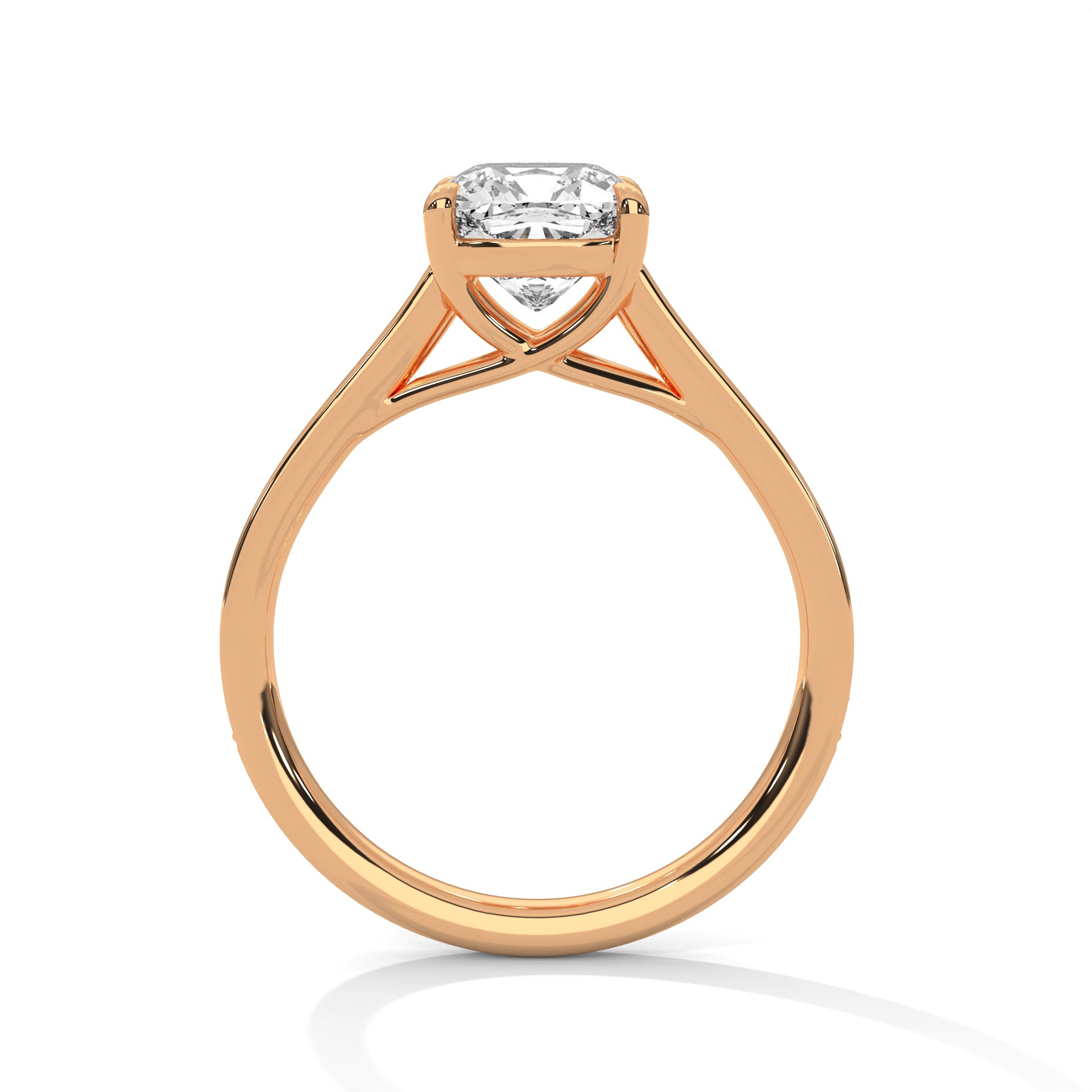 Cushion Cut Diamond Pavé Engagement Ring