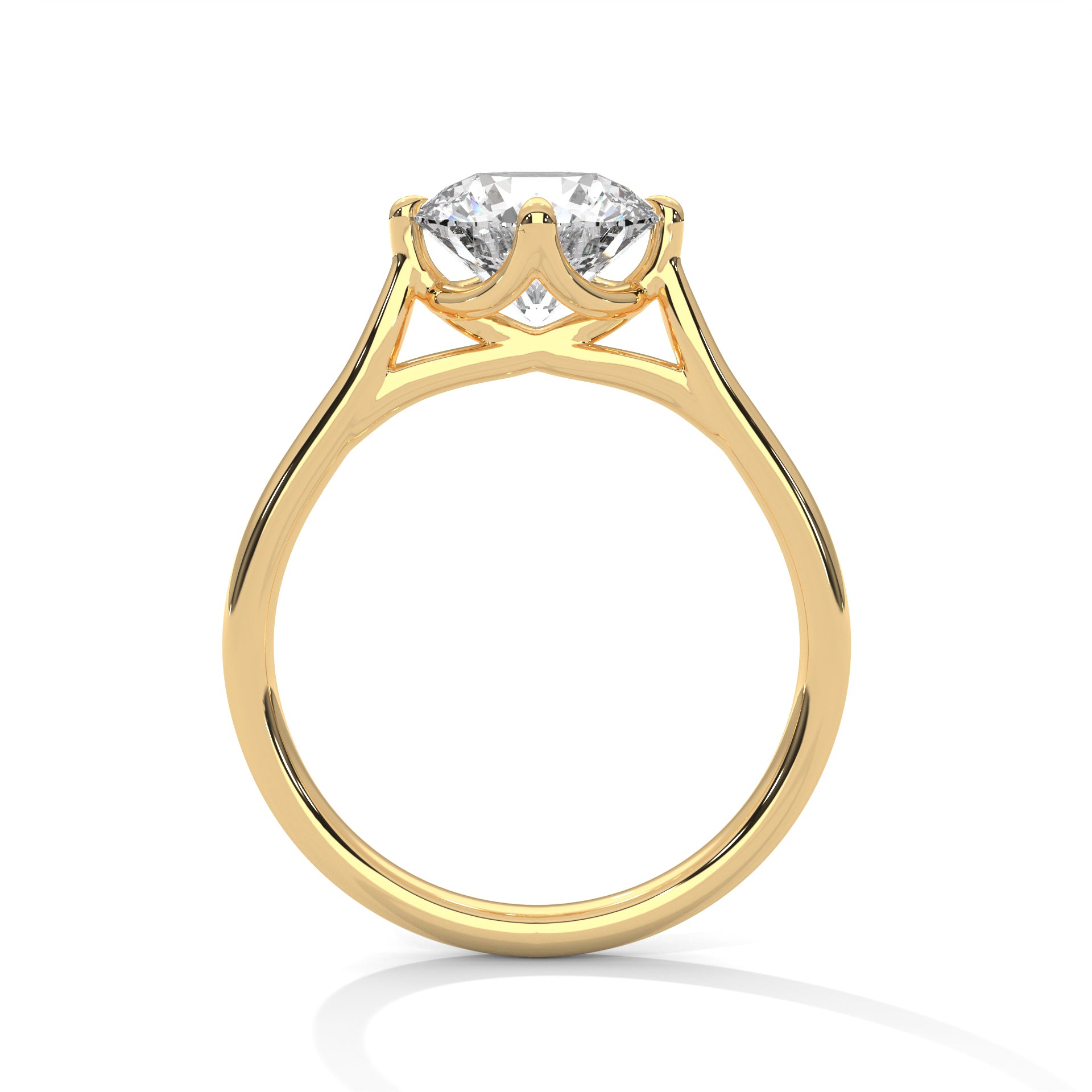 Classic Round Diamond Solitaire Ring