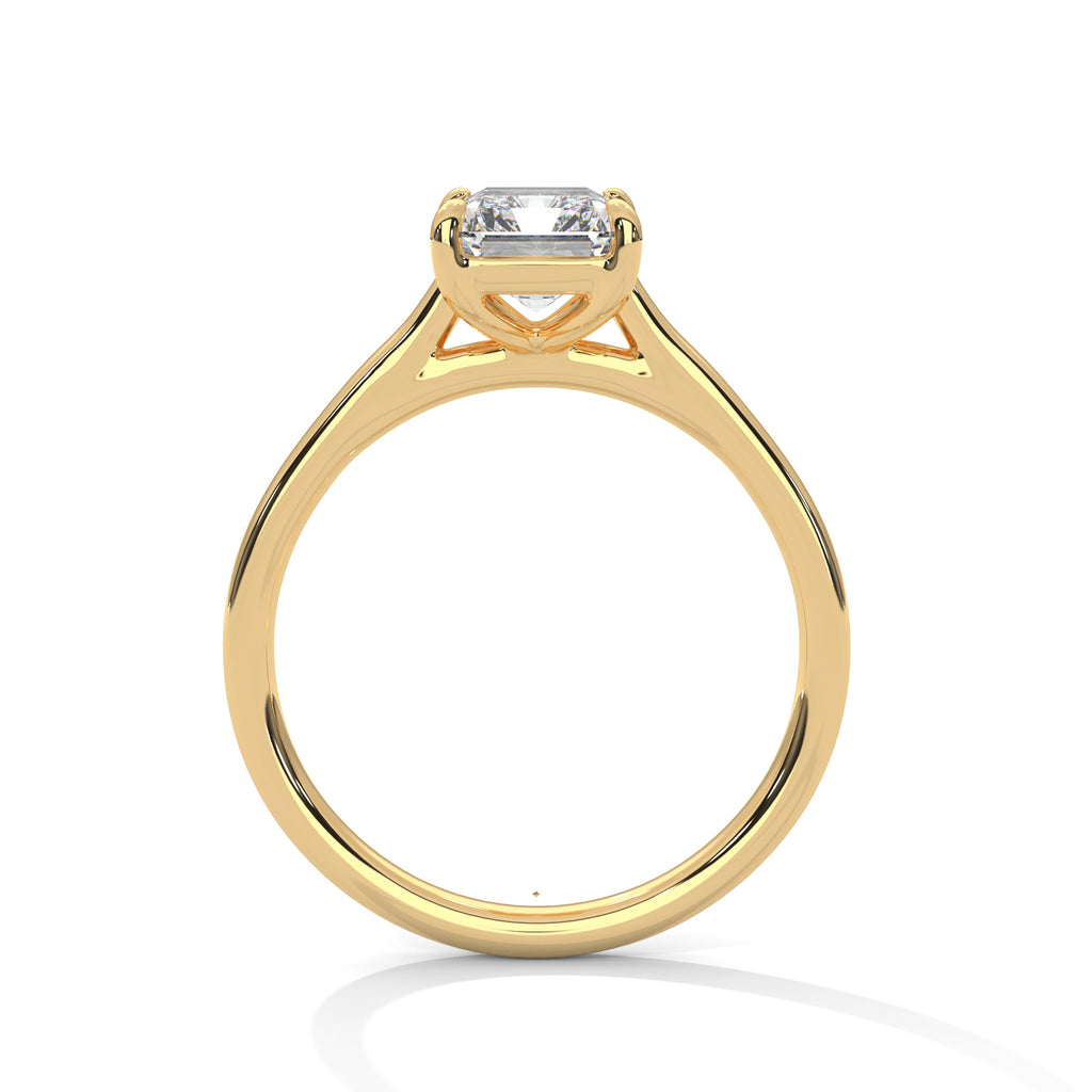 Emerald Cut Diamond Solitaire Ring