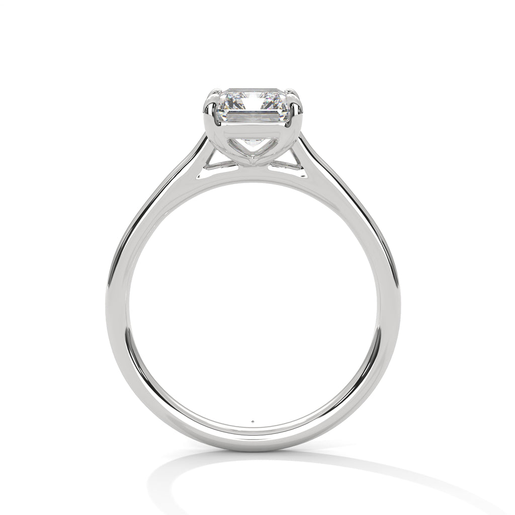 Emerald Cut Diamond Solitaire Ring