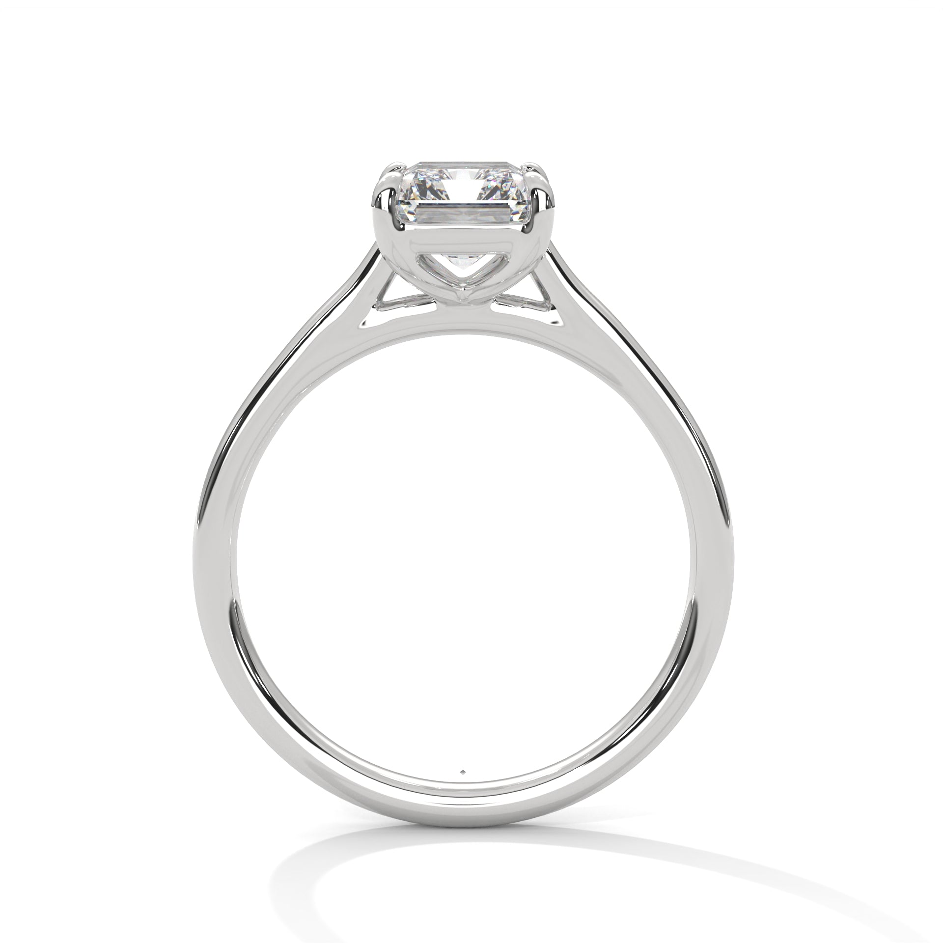 Emerald Cut Diamond Solitaire Ring