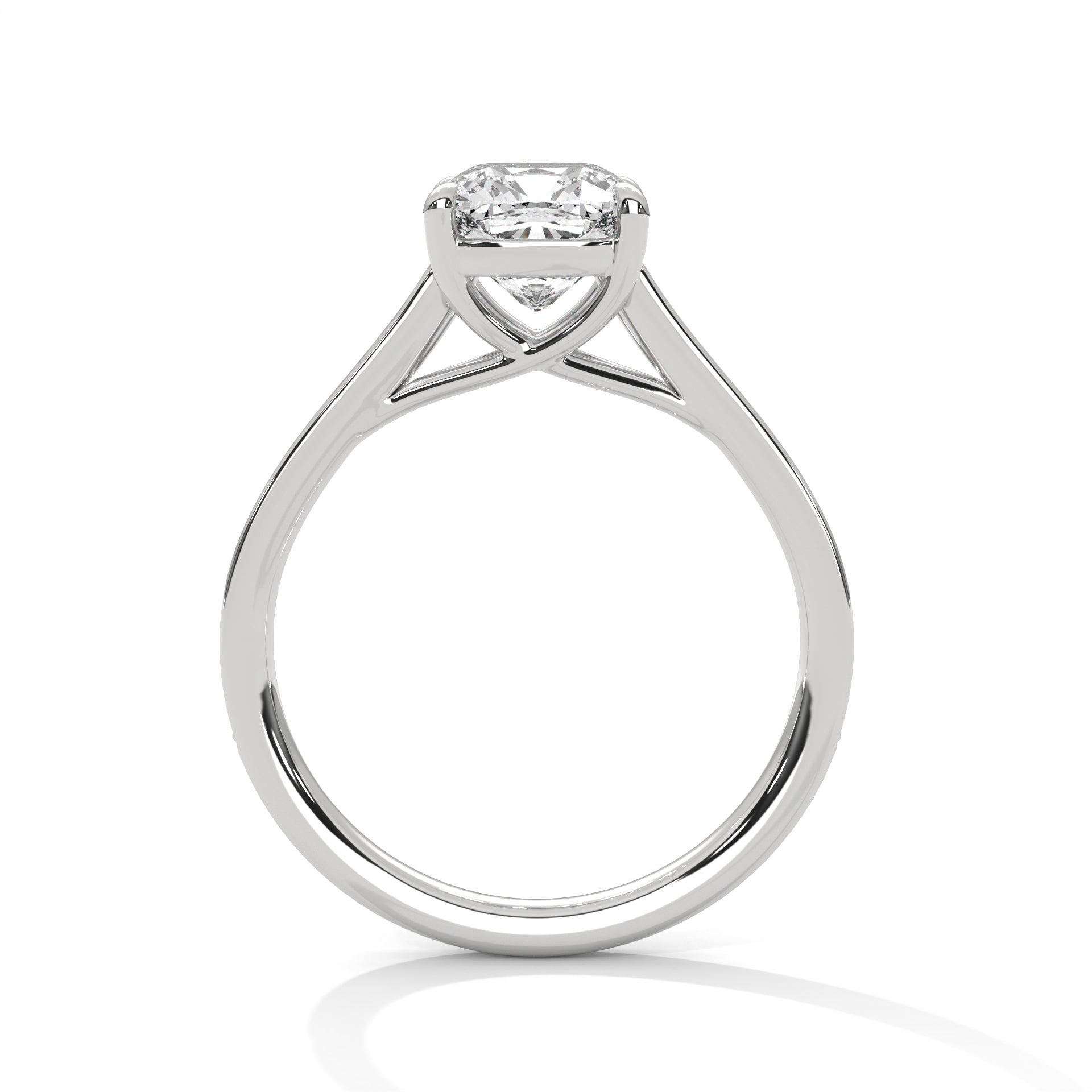 Cushion Cut Diamond Pavé Engagement Ring