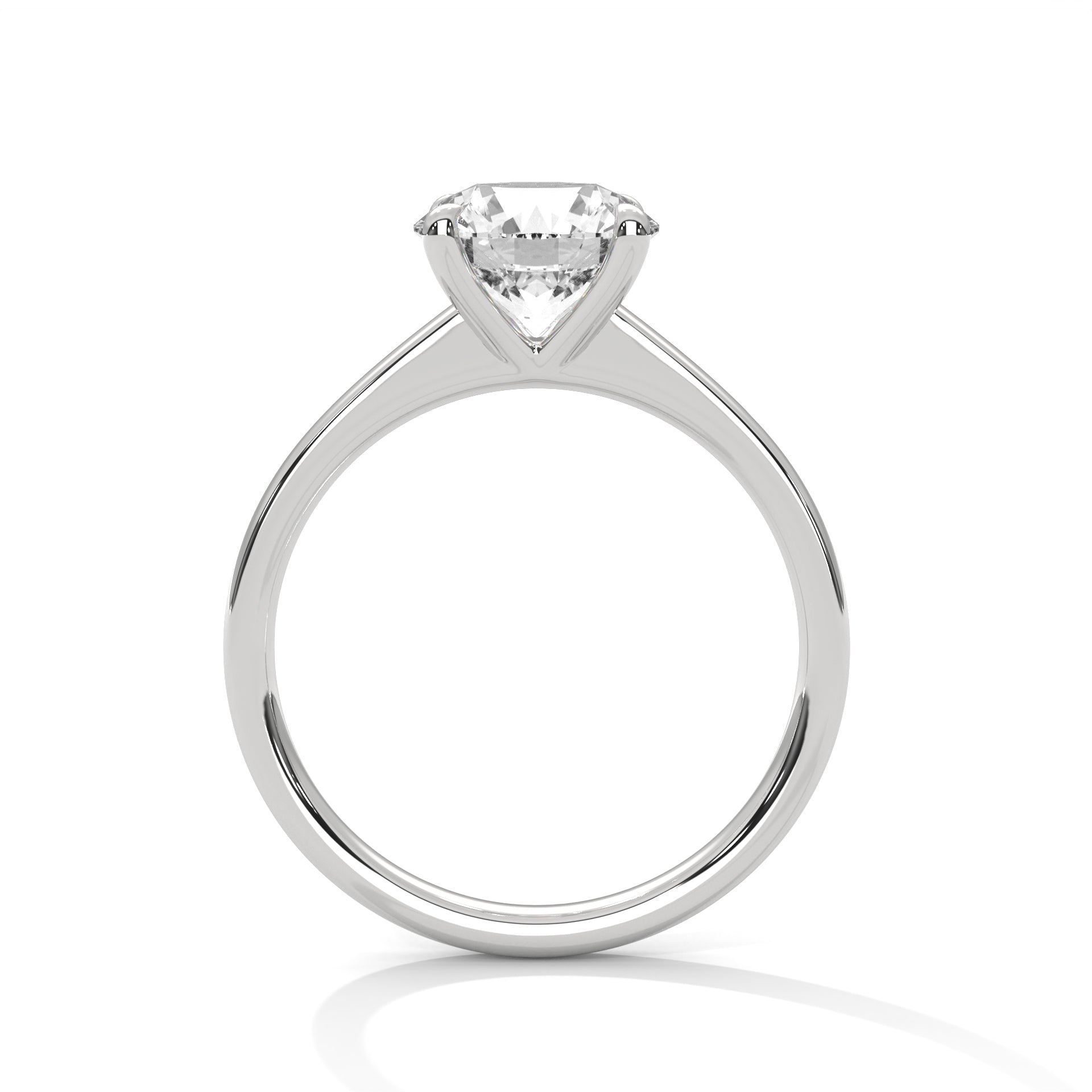 Classic Round Diamond Solitaire Engagement Ring