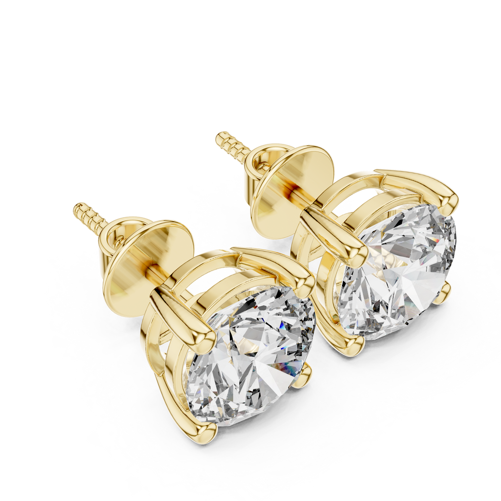 Classic Round Diamond Stud Earrings