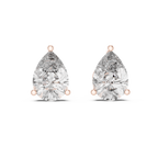 Pear Shape Diamond Stud Earrings