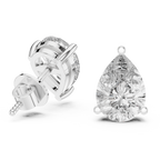 Pear Shape Diamond Stud Earrings