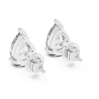 Pear Shape Diamond Stud Earrings