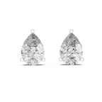Pear Shape Diamond Stud Earrings