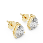 Pear Shape Diamond Stud Earrings