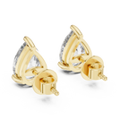Pear Shape Diamond Stud Earrings